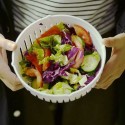 Ciotola taglia insalata frutta verdura slicer veloce pulito semplice scolapasta