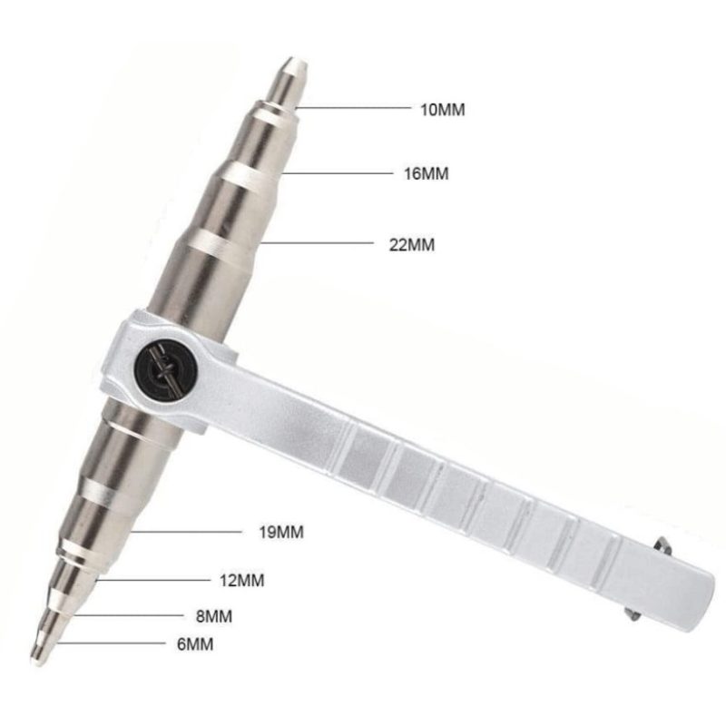 Hongu ESPANSORE MANUALE ALLARGA TUBI A PINZA PER TUBO RAME 7 MISURE...