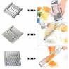 Grattugia manuale acciaio 3 in 1 Formaggio Verdura Lame Affettatric...