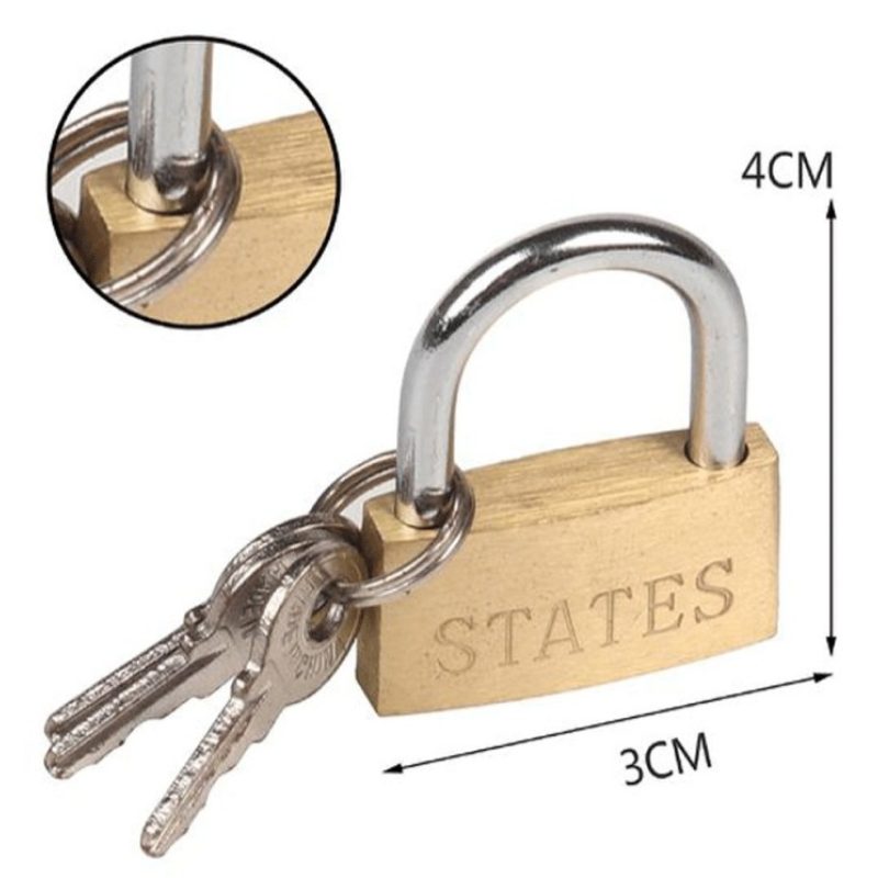 Hongu 6x lucchetto arco con 3 chiavi sicurezza varie misure lungo c...