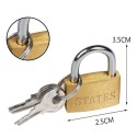 6x lucchetto arco con 3 chiavi sicurezza varie misure lungo catenaccio antifurto