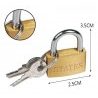 Hongu 6x lucchetto arco con 3 chiavi sicurezza varie misure lungo c...