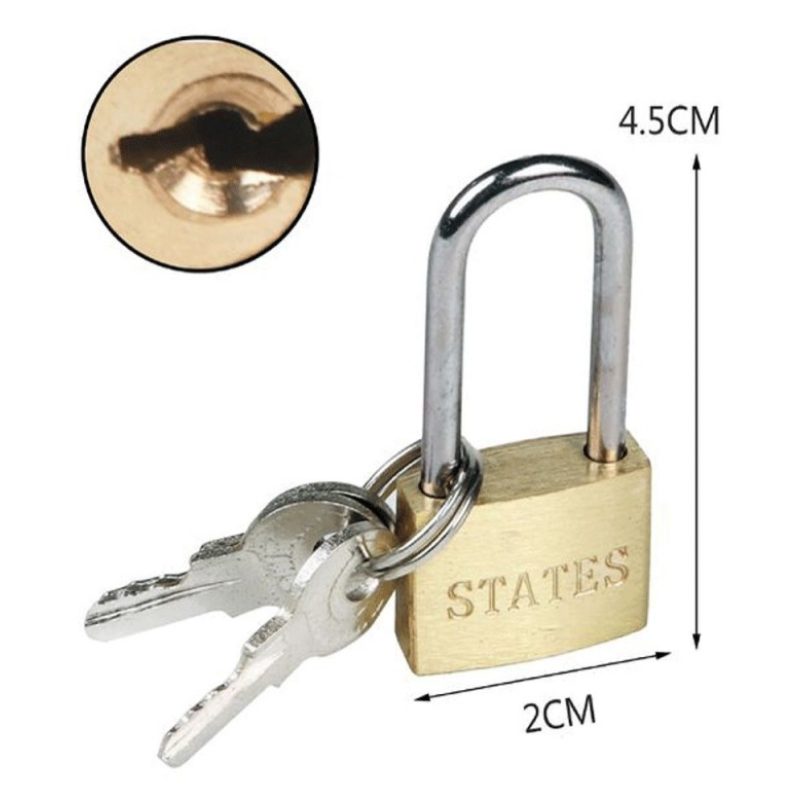 Hongu 6x lucchetto arco con 3 chiavi sicurezza varie misure lungo c...