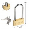 Hongu 6x lucchetto arco con 3 chiavi sicurezza varie misure lungo c...