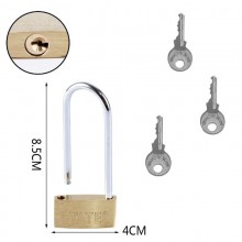 4x lucchetto arco con 3 chiavi sicurezza varie misure lungo catenaccio antifurto