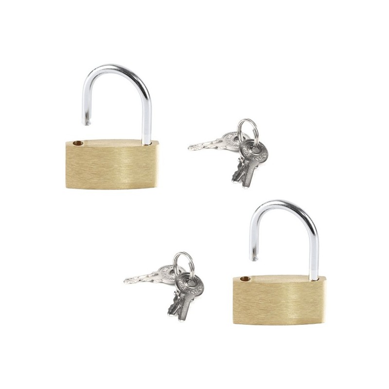 2x lucchetto arco con 3 chiavi sicurezza varie misure  60mm catenaccio antifurto