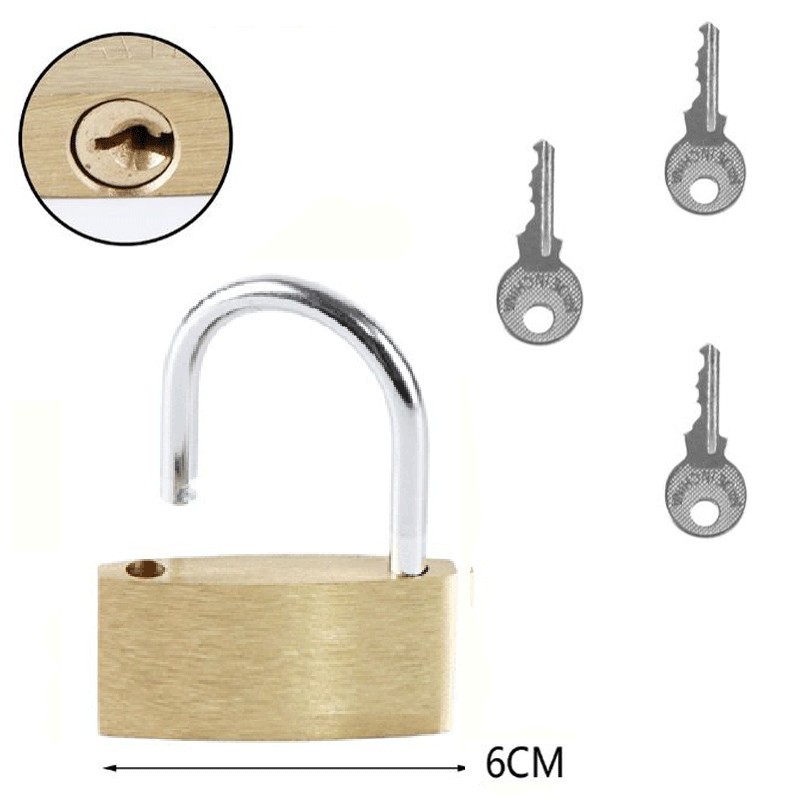 Hongu 2x lucchetto arco con 3 chiavi sicurezza varie misure 60mm ca...