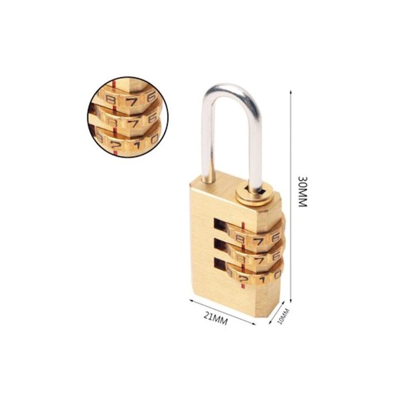 Hongu 3 Lucchetti a combinazione 3 cifre Bagagli Valigia Trolley Ar...