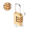 Hongu 3 Lucchetti a combinazione 3 cifre Bagagli Valigia Trolley Ar...