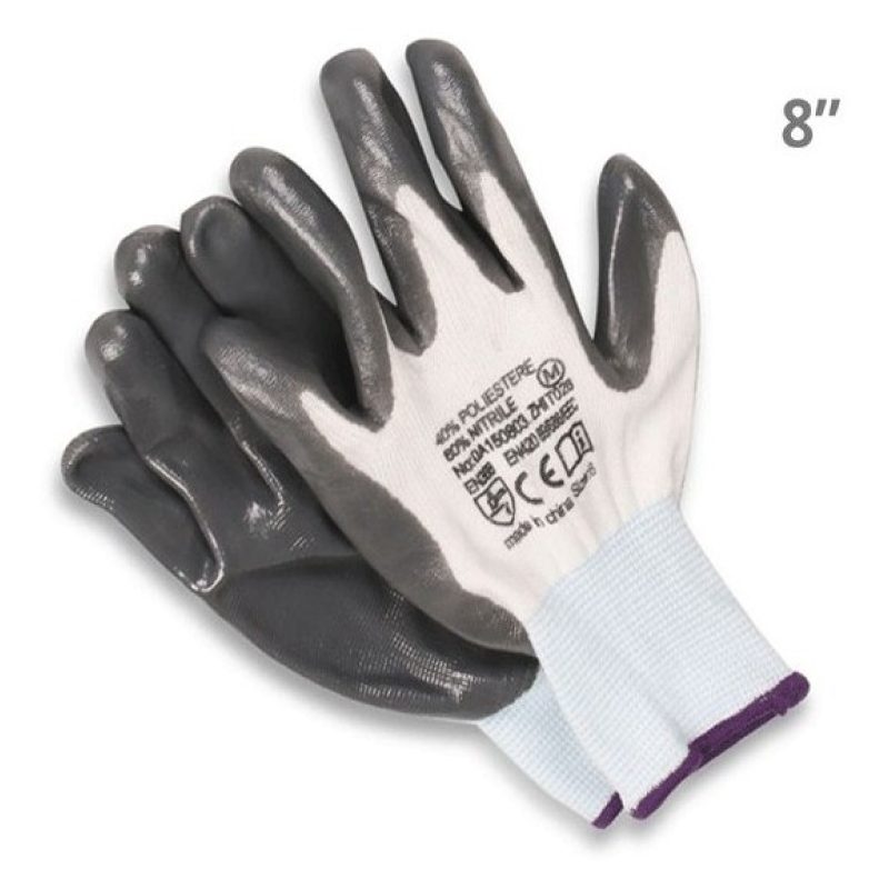 Hongu 12 PAIA GUANTI DA LAVORO PROFESSIONALI SPALMATI IN NITRILE MI...
