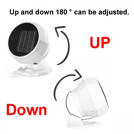 Mini stufa stufetta portatile elettrica 1800W termoventilatore scalda bagno casa