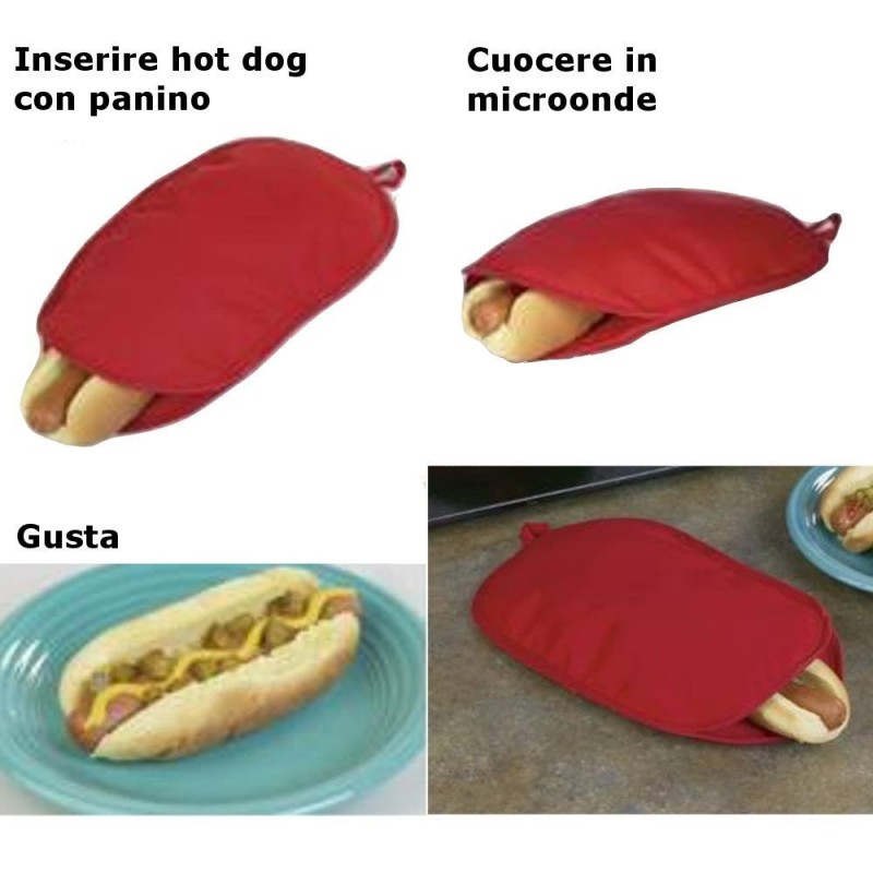 Sacca bag cuoci hot dog patate etc forno microonde piccolo e grande