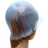 Cuffia per capelli per meches colorazione punte forata completa di uncinetto