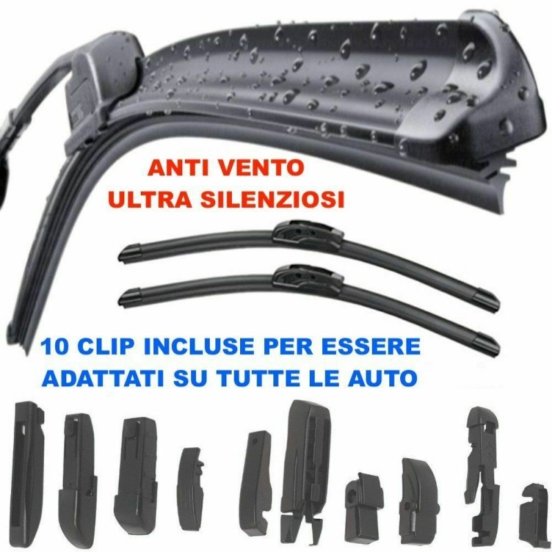 2x Spazzole Tergicristallo Aerotwin Anteriori RENAULT SCENIC IV (J9) DAL 09/2016 IN POI