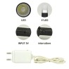 Hongu Torcia Potente USB ricaricabile Led Luce Portatile Lampada la...