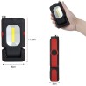 Lampada lavoro LED magnetica ricaricabile portatile officina COB Ga...