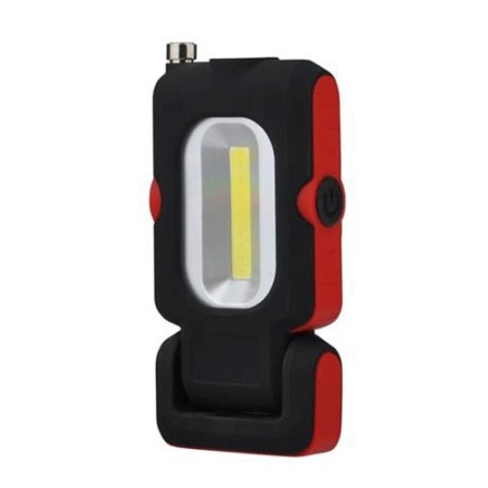 Lampada lavoro LED magnetica ricaricabile portatile officina COB Gancio Torcia