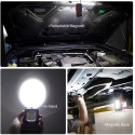 Lampada lavoro LED magnetica ricaricabile portatile officina COB Gancio Torcia