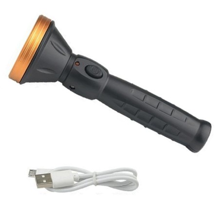Torcia LED UV Multifunzione Ricaricabile Luce Portatile USB Pesca Lampada Lavoro