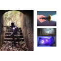 Torcia LED UV Multifunzione Ricaricabile Luce Portatile USB Pesca Lampada Lavoro
