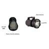Hongu Torcia Faro LED luce Lampada Ricaricabile USB Lavoro Portatil...