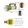 Hongu Torcia Faro LED luce Lampada Ricaricabile Emergenza Campeggio...