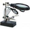 Hongu Lente d'ingrandimento Lampada 5 LED da tavolo Pinze Luce Sald...