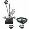 Hongu Lente d'ingrandimento Lampada 5 LED da tavolo Pinze Luce Sald...