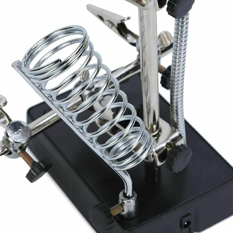 Hongu Lente d'ingrandimento Lampada 5 LED da tavolo Pinze Luce Sald...