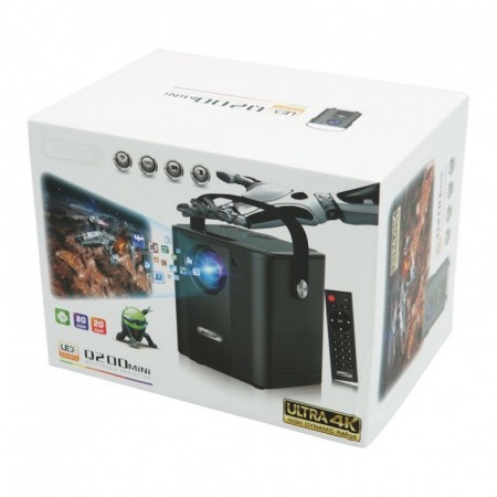 Mini videoproiettore Proiettore Android LED 4K 1080 HDMI USB SD Casa Cinema WIFI