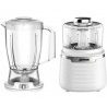 Frullatore tritatutto cucina Zephir ZHC1700 1000W Lame acciaio Bian...
