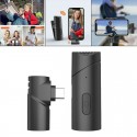 MICROFONO WIRELESS 2.4 GHZ CLIP ON TYPE C CELLULARE TABLET RIDUZIONE RUMORE