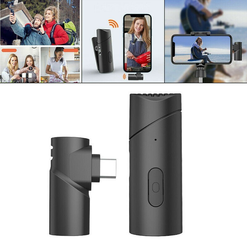 Hongu MICROFONO WIRELESS 2.4 GHZ CLIP ON TYPE C CELLULARE TABLET RI...