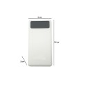 POWER BANK 20000mAh CARICA BATTERIA ESTERNA UNIVERSALE LED LCD PORTATILE 2X USB