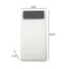 Hongu POWER BANK 20000mAh CARICA BATTERIA ESTERNA UNIVERSALE LED LC...