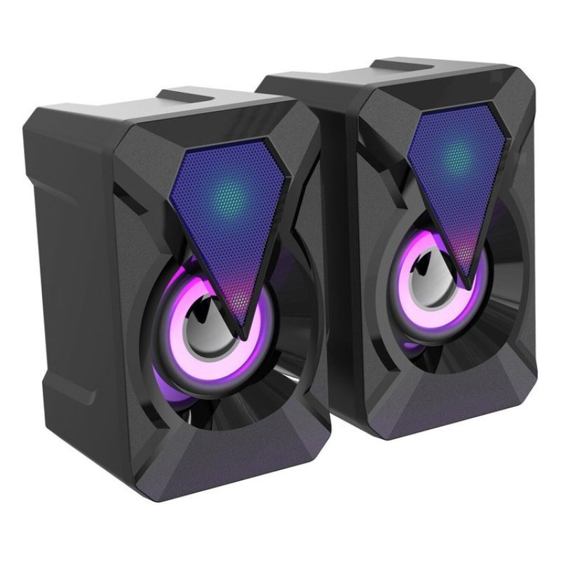 Hongu Casse Audio Speaker RGB Subwoofer Altoparlanti 2.1 Multicolor...