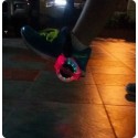 Pattini rotelle luminosi LED regolabili estensibili rollerblade roller 2 ruote