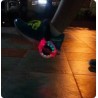 Pattini rotelle luminosi LED regolabili estensibili rollerblade roller 2 ruote