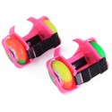 Pattini rotelle luminosi LED regolabili estensibili rollerblade roller 2 ruote