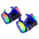Pattini rotelle luminosi LED regolabili estensibili rollerblade roller 2 ruote