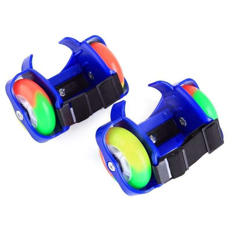 Pattini rotelle luminosi LED regolabili estensibili rollerblade roller 2 ruote