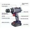 Makute Trapano avvitatore a batteria Litio Valigetta 20V LED Cordle...