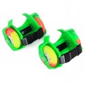 Pattini rotelle luminosi LED regolabili estensibili rollerblade roller 2 ruote