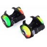 Pattini rotelle luminosi LED regolabili estensibili rollerblade roller 2 ruote