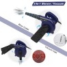 Makute Soffiatore aspiratore elettrico 600W Mini Aspirapolvere Fogl...
