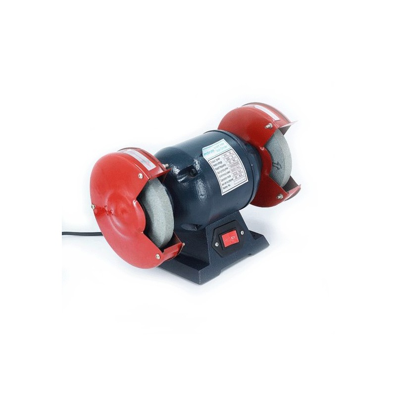 SMERIGLIATRICE DOPPIA MOLA DA BANCO 370W 2 DISCHI 150MM OFFICINA PROFESSIONALE