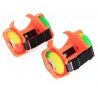 Pattini rotelle luminosi LED regolabili estensibili rollerblade roller 2 ruote