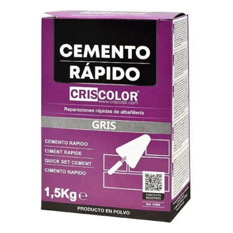 CRISCOLOR 1,5 Kg Cemento rapido in polvere Criscolor Ecobrico Presa...