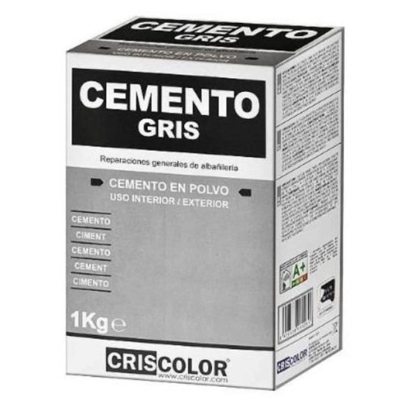 CrisColor 1Kg Cemento Grigio in polvere Criscolor esterno Edilizia ...