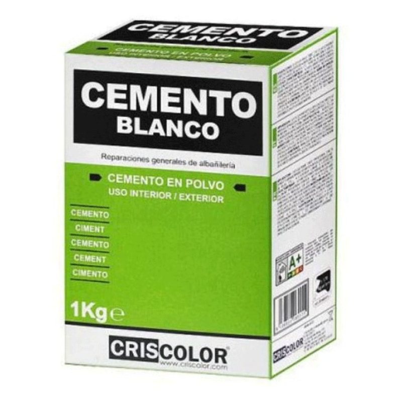 CRISCOLOR 1Kg Cemento Bianco in polvere Criscolor Interno esterno E...